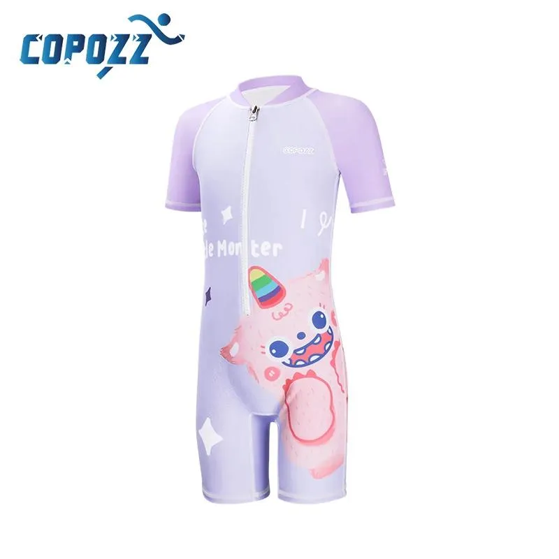 Set COPOZZ Costume da Bagno per Neonato e Bambina Protezione UV UPF50+ Costume Intero per Bambina per 312 Anni Costume da Bagno per Bambini Costumi da Bagno