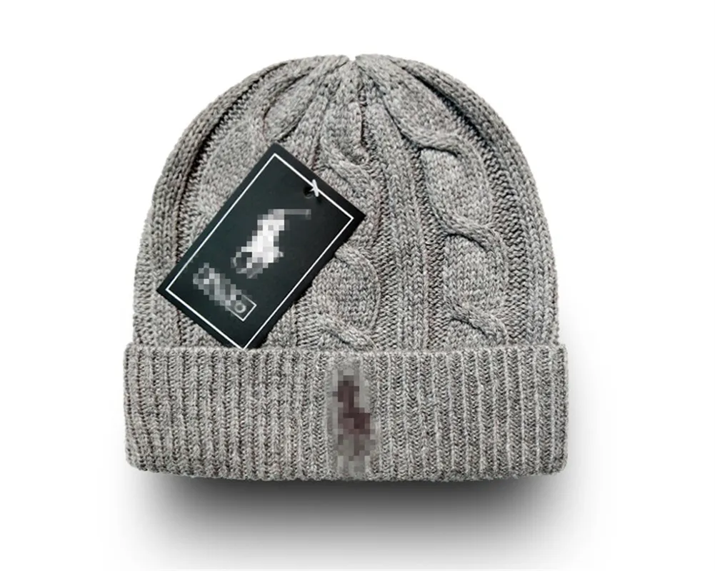 高品質の新しいデザイナーPolo Beanie Unisex autumn Winter Beanies Men and Women hats Clashic Sports Skull Caps Ladies D12