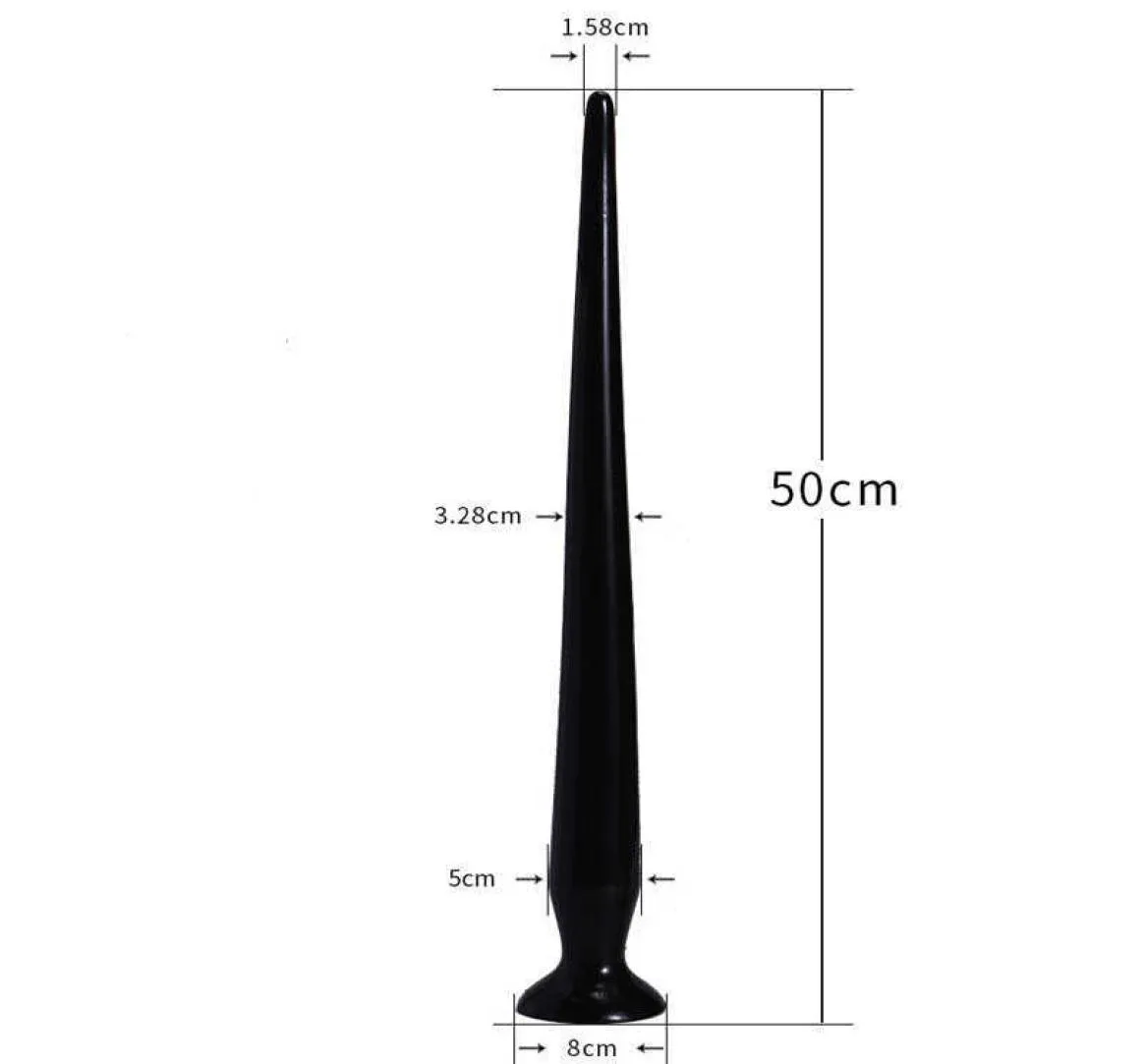 50cm super longo anal cauda butt plug massageador de próstata cobra vibrador ânus masturbador produtos adultos brinquedos sexuais para homem mulher5895488