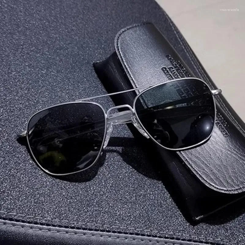 Gafas de sol AO Brand Pilot Men Women 2024 Vintage Aviation American Optical Driving Shades Eyewear con caja original Uv400