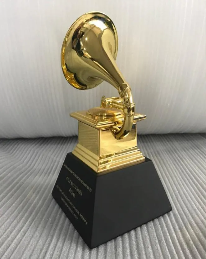 Grammy Ödülü Gramophone Enfes Souvenir Müzik Kupası Zinc Alaşım Kupası Müzik Yarışması için Güzel Hediye Ödülü Gönderi2077398