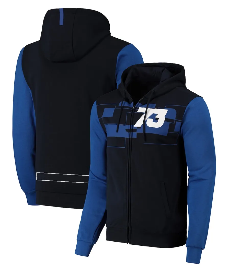 2024 NOWOŚĆ DEAM MOTO BUD MOTOCYCL Racing No.73 Rider Fani Hoodie Fani swobodne mody z kapturem z kapturem wiosna jesienna bluza z kapturem mężczyzn