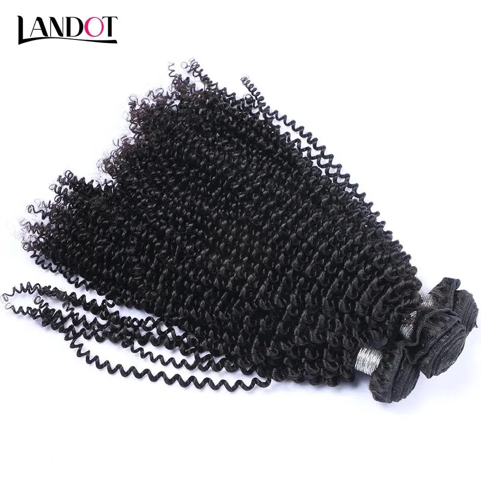 Wątwa Brazylijska Kinky Curly Virgin Human Hair Weave Pakiet Nieprovered Peruvian Malezyjski Indian Kambodżański Mongolski Curly Remy Hair Ex Ex