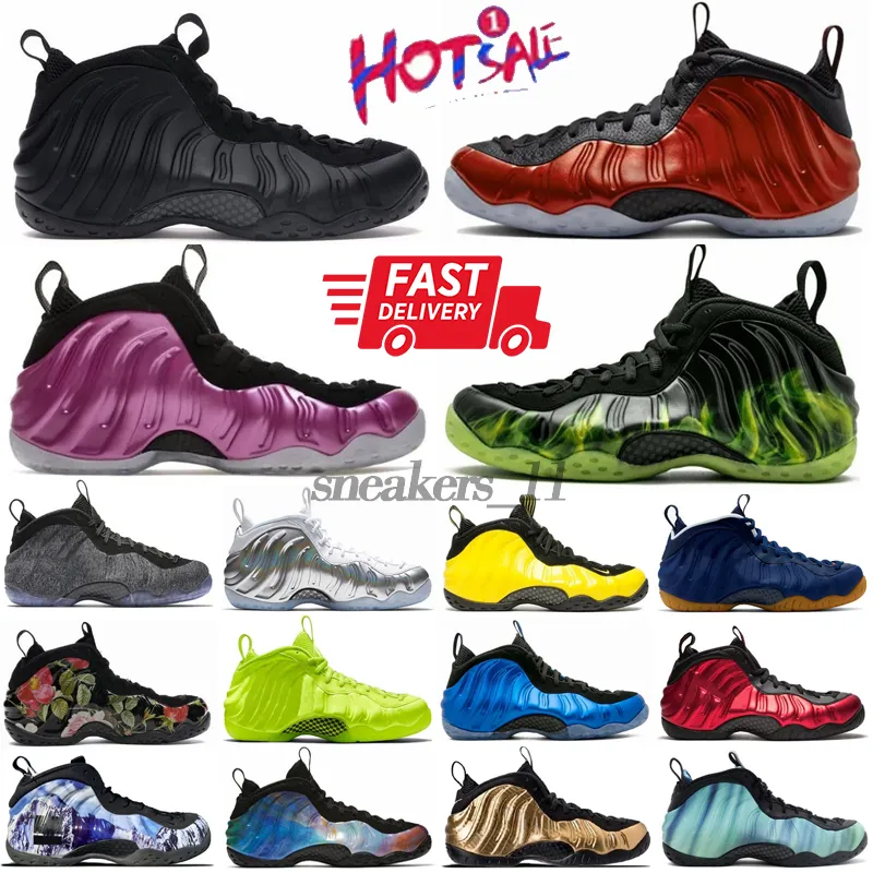 Foamposite One Series Men Vintage Basketball Shoes Penny Hardaway White and Black Anthracite Galaxy Paticle Beige Rust Pink Sports Trainers Sneakers