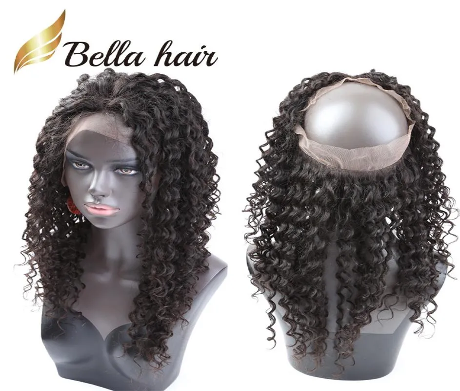 360 Frontal Closure Only Brazilian Peruvian Virgin Hair 22X4X2 Lace Frontals Human Lace Closures Band Bella3844020