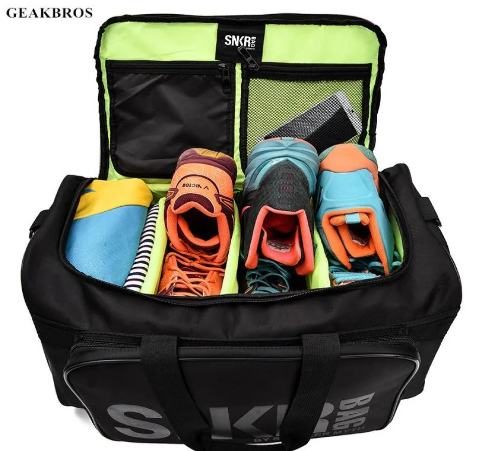 Borse da esterno Uomo Donna Borsa da palestra Fitness per scarpe da ginnastica Scomparto per scarpe da imballaggio Cube Organizer Nylon impermeabile Sport Travle Duffel7477449