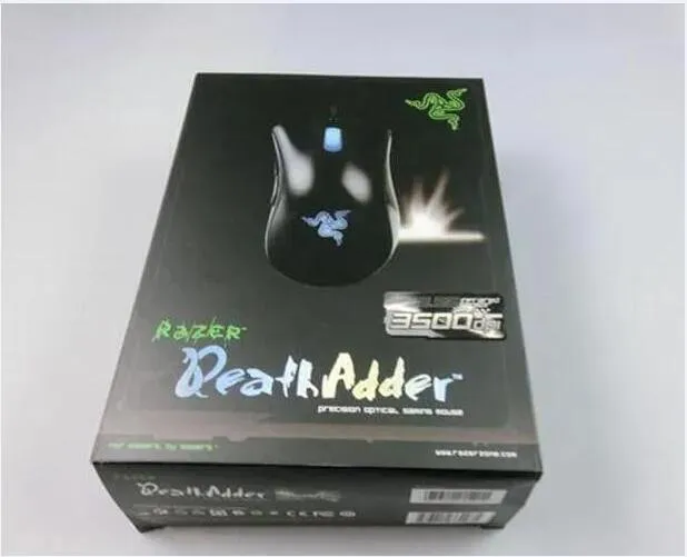 الفئران الجديدة Razer Death Adder Mouse 3500DPI الألعاب التنافسية الماوس البصري للماوس Game Computer Mouse مع تجزئة التجزئة الحرة