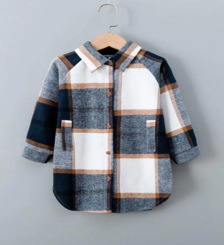 Toddler Boys Plaid Raglan Sleeve Overcoat SHE012345673596256