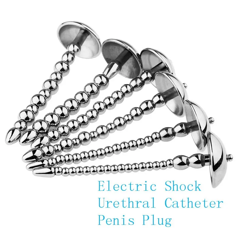 Sex Producten Penis Plug Elektrische Schok Urethrale Dilators Klinkende Katheter Stimulatie Gereedschappen Speelgoed Voor Mannen 240102