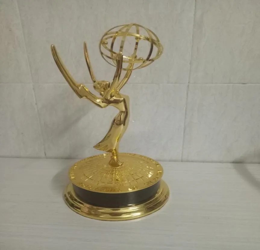 Nowy styl 28 cm National Emmy Awardsmetal Emmy Trophy Cynk Alloy Emmy Award1930752