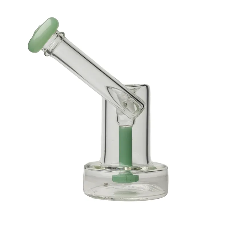 NMH-14 Mini narghilè in vetro Bong Recycler per fumatori Pipa ad acqua Dab Rig Altezza 15 cm con giunto 14 mm