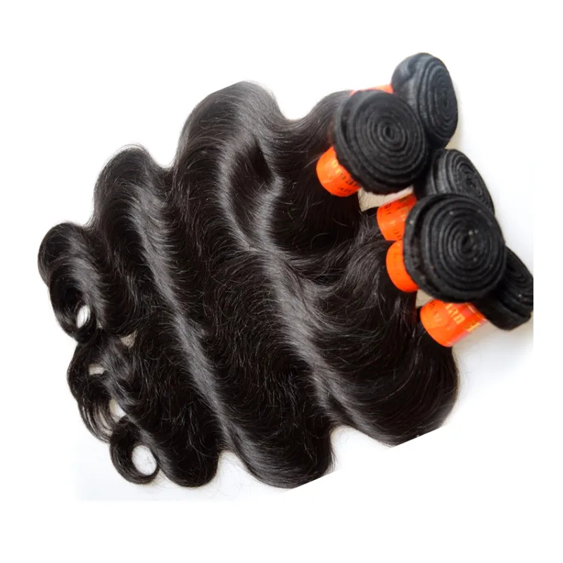 Kinesiska hårprodukter grossistpris 8a klass naturlig svart färg 1 kg 10buntar mycket brasilianska jungfruliga mänskliga hårbuntar väver