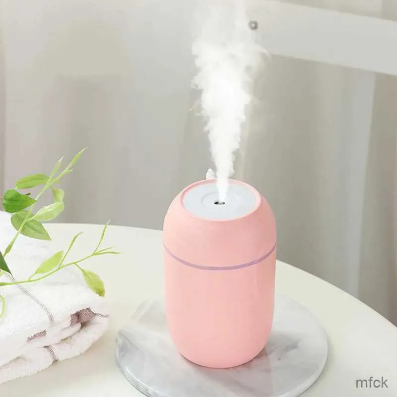 Humidifiers 260ml Portable USB Air Humidifier Aroma Essential Oil Diffuser Cool Mist Purifier Aromatherapy for Car Home