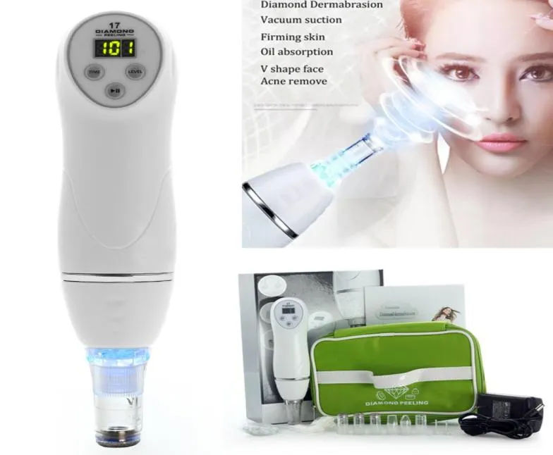 Comedo Suction Diamond Peeling Rechargeable Vacuum Blackhead Remover Skin Care Beauty Device Deep Facial Pore Cleansing Tool2381004