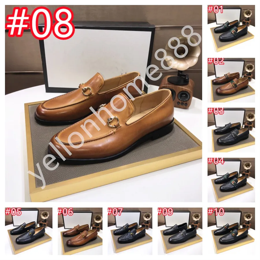 40Style Fashion Designer Men's Casual Handmade genuine Leather Shoes slip on Business Luxury Dress Suit Men Shoe Zapatos Mujer Gifts Men size 38-46