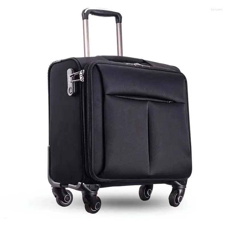 Suitcases Airline Pilot Boarding Case 16 "Luggage Business Travel Computer Compartment Pull-Rod Universal Wheel Zipper Model