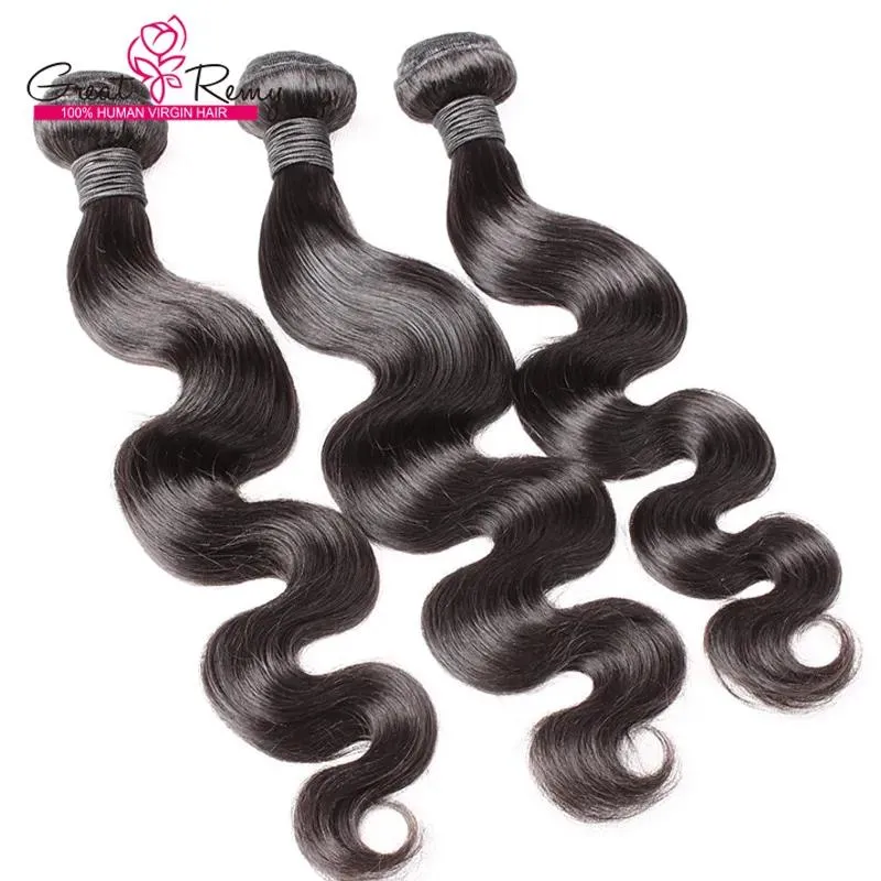 Wątki 3pcs partia 834 cale ludzkie włosy splot fartubalny naturalny kolor falisty indyjskie włosy falu falu włosów Weves GreatreMy Hairextensions