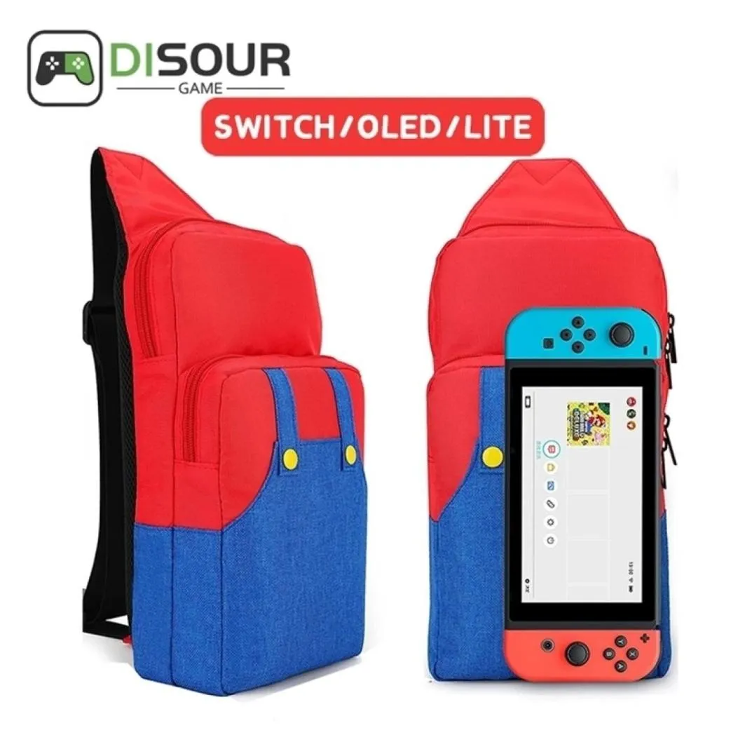 تغطي الحالات الأكياس التي يقضيها Crossbody لـ Nintend Switch Travel Carry Case Counter Contor Console Dock Game Association 6044392