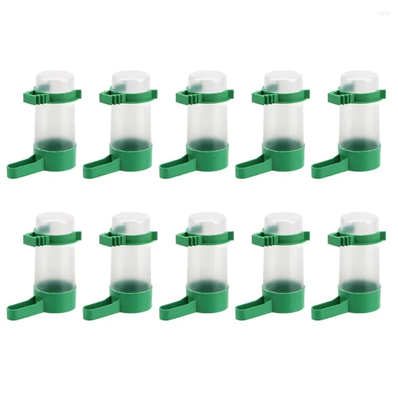 Andere Vogelbedarf 10 Stück Haustiertrinker Feeder Waterer Clip für Voliere Wellensittich Lovebird Ausrüstung Trinkwasserflasche