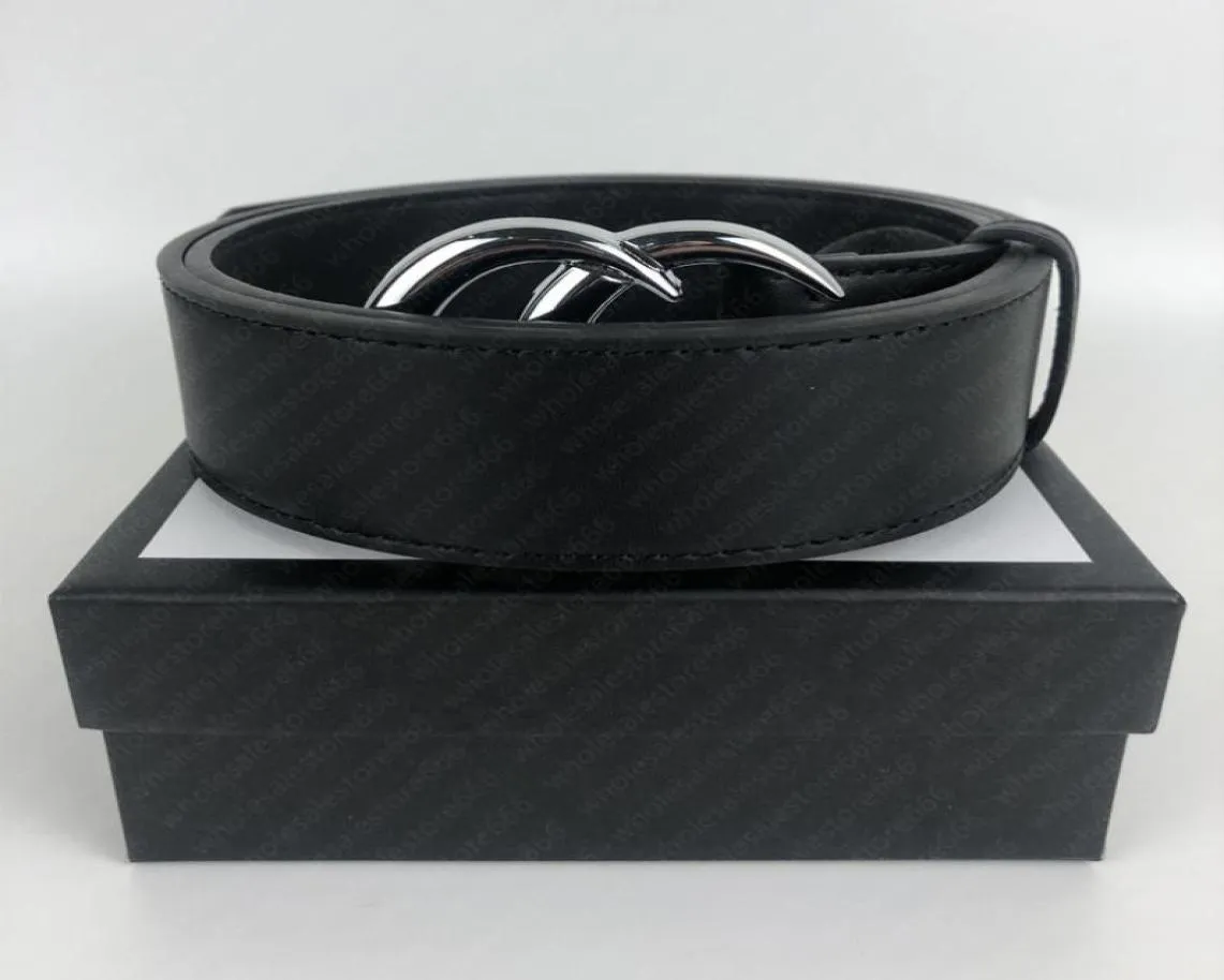 Luxury Men Leather Black Ladies Bronze Buckle Belt Men039S Classic Casual Designer Belt 38 CM Wide Gift Box5525546