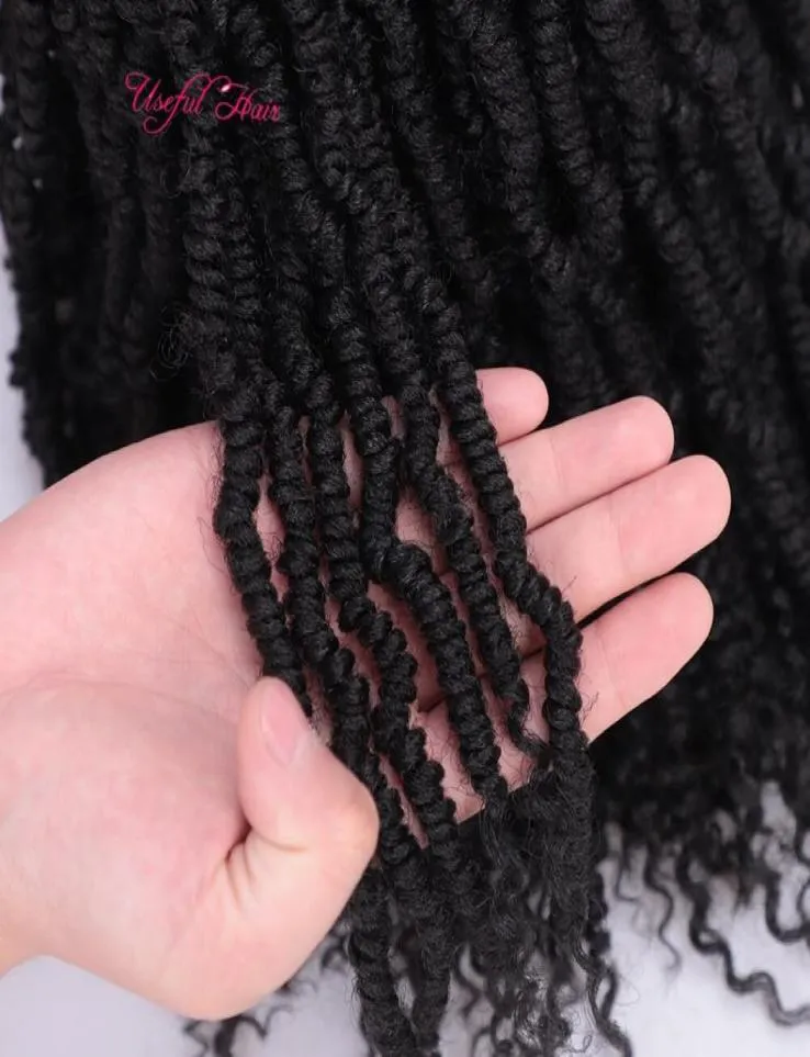 24strands bomb ombre nubian hår svart marley förlängningar syntetiska jamaicansk studs fluffig bomb virkning flätor fo3139172