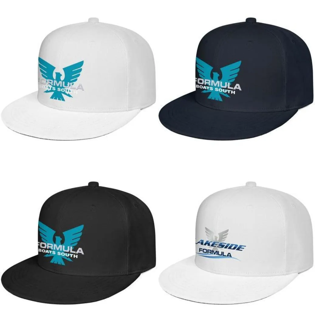 Formula Boats South logo wit voor heren en dames snapback baseballcap cool sports Hip Hopflat brimhats formule boten lakeside Sou8479748