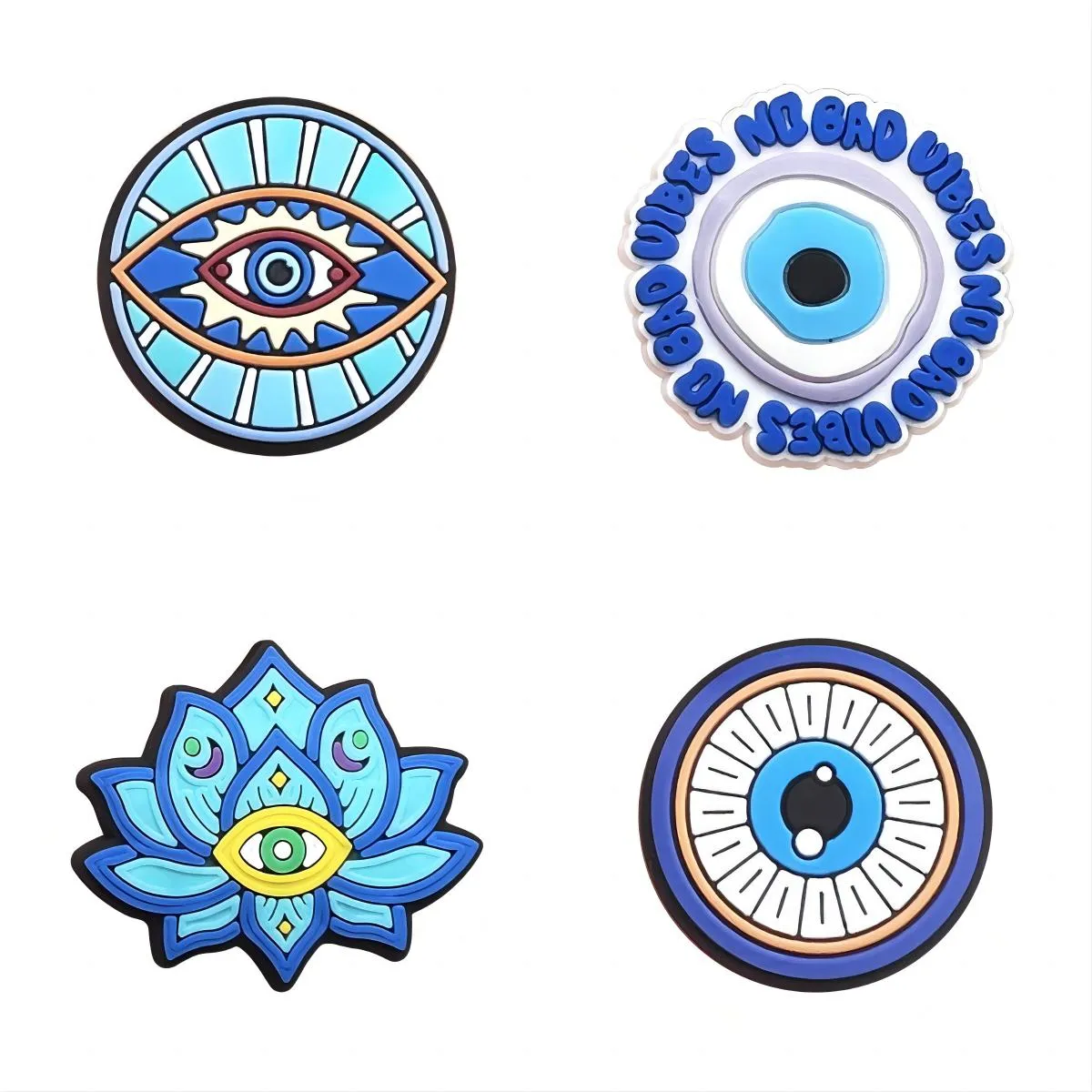 Olhos do mal por atacado Charms Croc para pulseira de pulseira meninos meninas crianças adultos