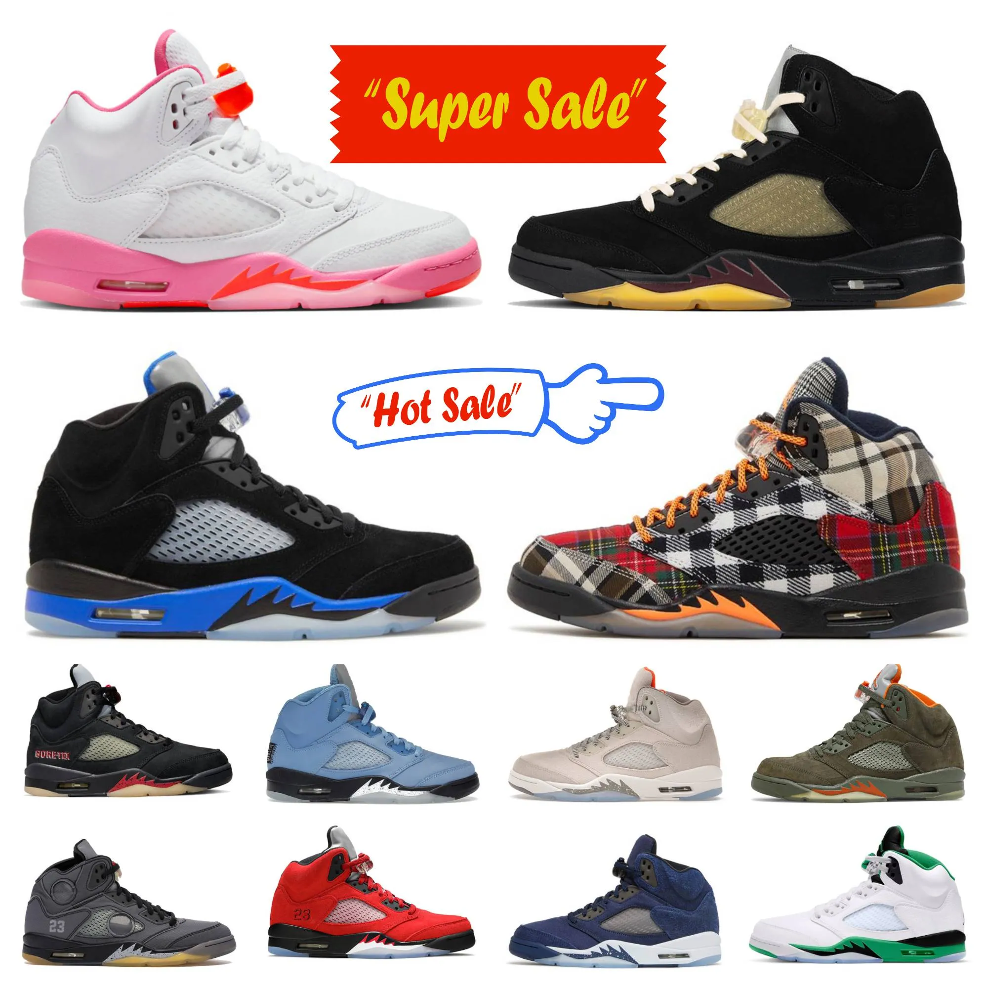 Jumpman 5 5s Basketball Shoes Retros Mens Plaid Ma Maniere Dawn