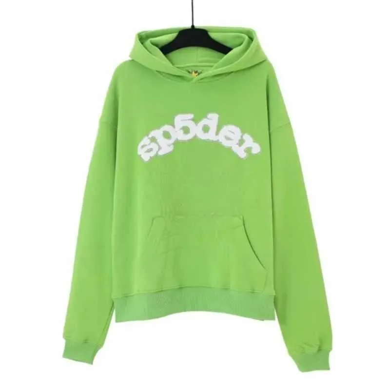 Trainingspak Heren 555 Spider Hoodies Sp5der Designer Hoodie Dames Broeken Heren Truien Joggingbroeken Street chic Trui Katoen Letter Lange mouw xatclothing t8