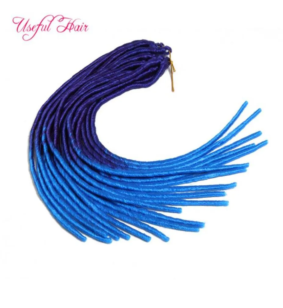 20inch healthy Drop Softex Crochet hair extensions dreadlocks Faux locs ombre SYNTHETIC braiding crochet braidS HAIR MARLE4555805