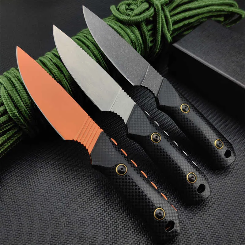 15600 Raghorn Nylon glass fibre Handle Hunting Knife D2 Blade Camping Fixed with Sheath