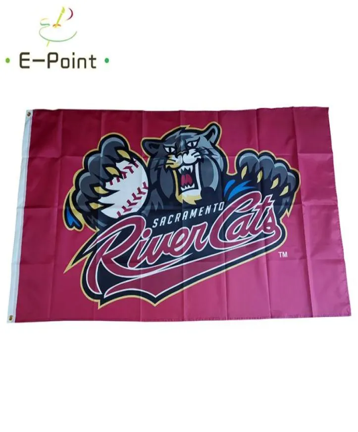 MiLB Sacramento River Cats Vlag 35ft 90cm150cm Polyester Banner decoratie vliegende huis tuin Feestelijke geschenken6590952