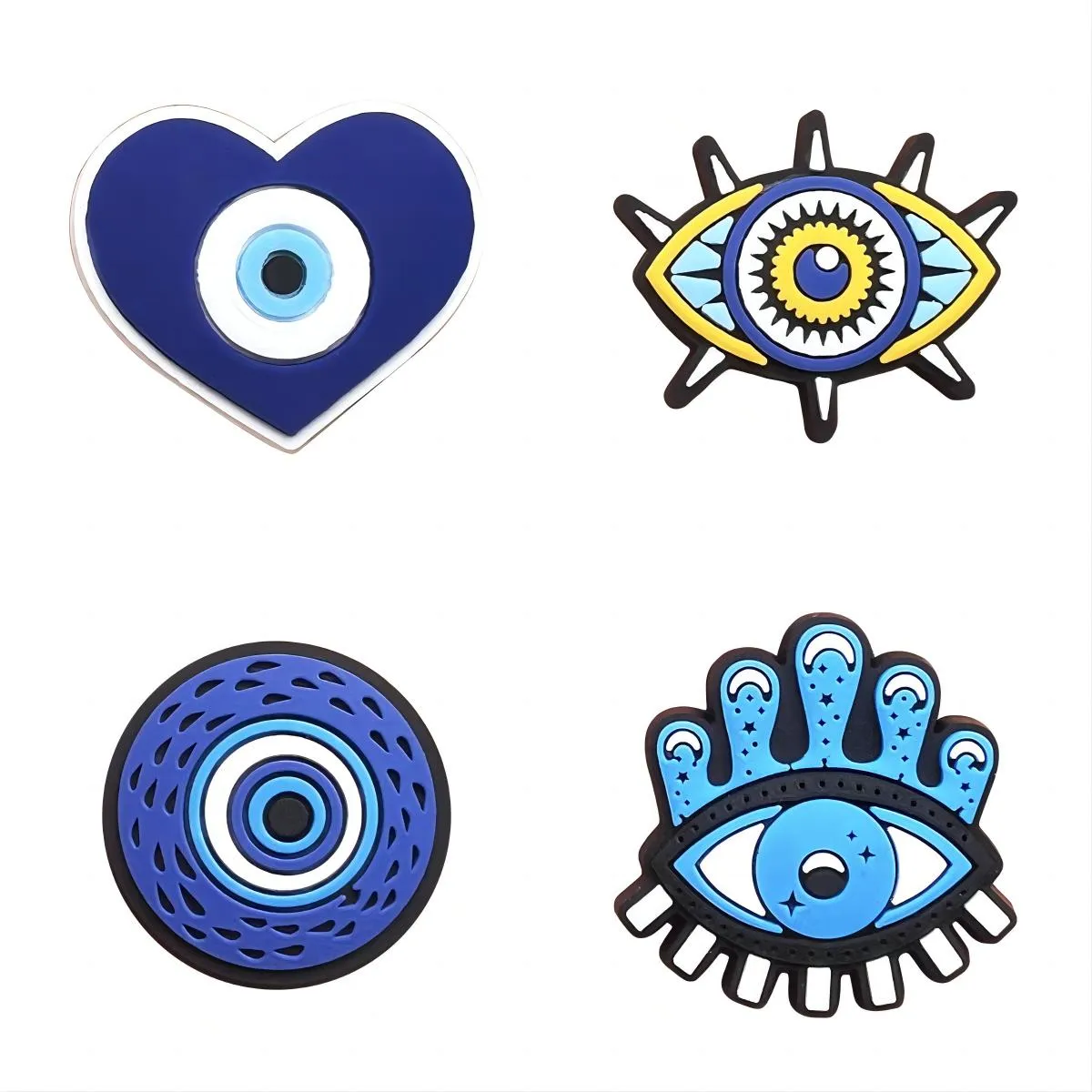 Olhos do mal por atacado Charms Croc para pulseira de pulseira meninos meninas crianças adultos