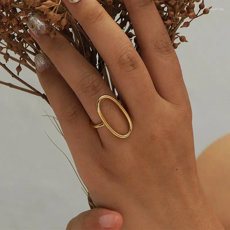 Klusterringar minimalistisk silverfärg finger för kvinnor mode kreativ design ihålig geometrisk handgjorda festsmycken gåvor