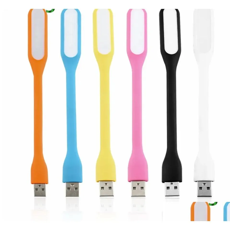 USB -prylar 1st mini LED Läs lätt datorlampa flexibel tra ljus för anteckningsbok PC Power Bank Partner Tablet Laptop C1 Drop Delive OT5XT