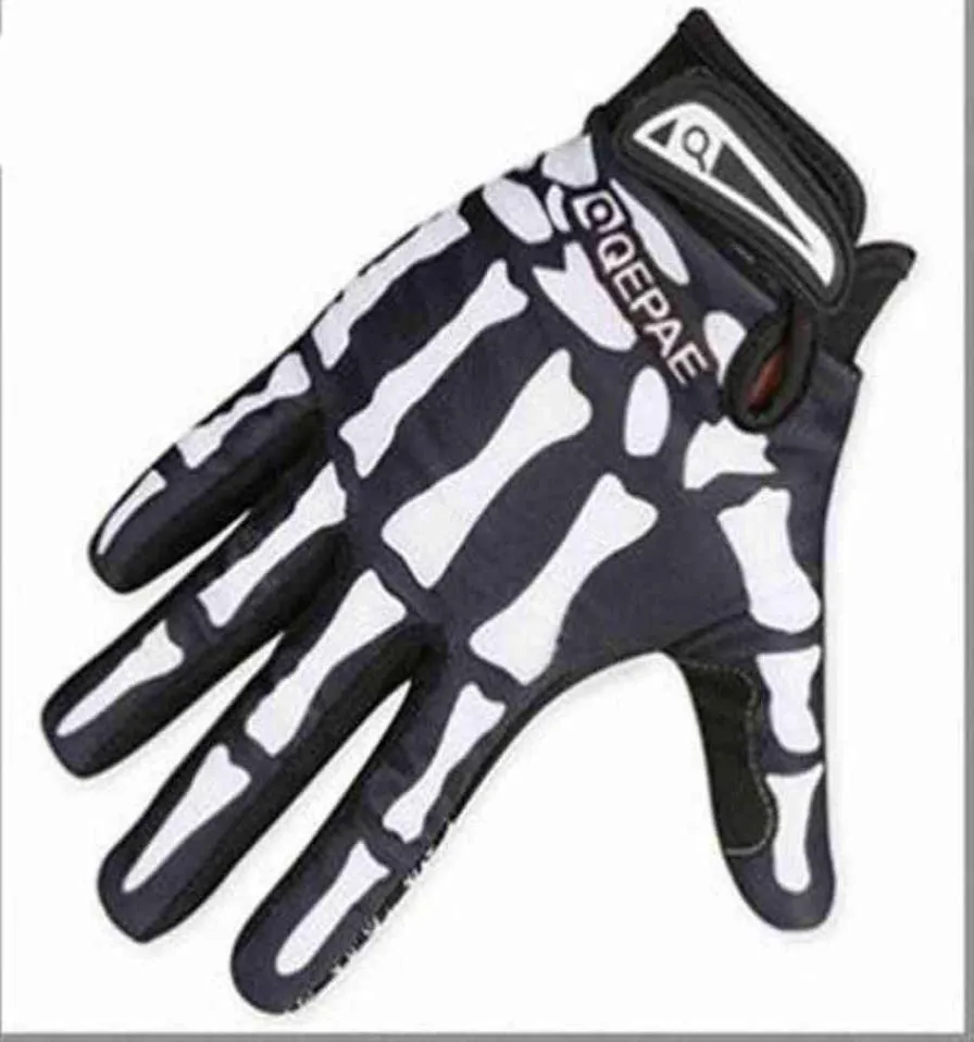 Mens Designer Biker Racing Gloves Summer Winter Five Fingers Gloves Finger Protected Skull Printed Breatble Gloves271D T220815854374609