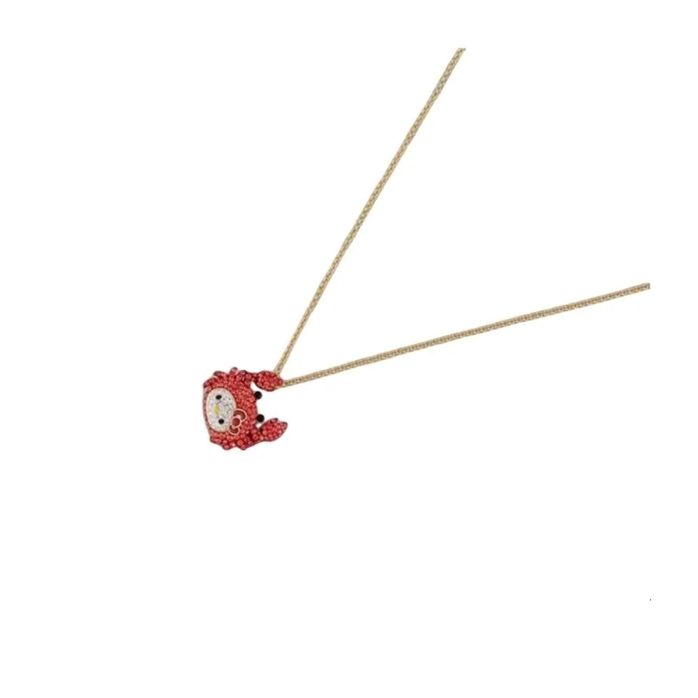 Swarovskis sieraden ketting ontwerper vrouwen originele kwaliteit hanger kettingen high-end krab ketting kleine en schattige hanger eenvoudige ketting geschenken