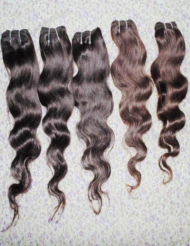 Cheapest hair low 20pcs whole body wave peruvian processed human hair weaves colored wefts4670458