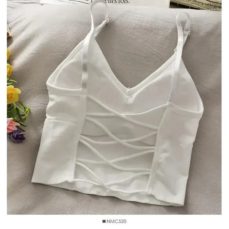 Yoga Outfit Built Off Camiole Sport Cami Solid Bra In Crop Color 2024 Women  For Top Shoulder Sexy Sleeveles Tank From Weienshen, $24.04