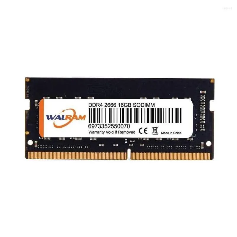 Rams Walram DDR3L 1.35V DDR4 1.2V MEMORIA 4GB 8GB 16GB 32GB LAPTOP RAM 1333 1600 1866 2400 2133 2666 3200 SODIMMノートメモリドロップOTW2FF