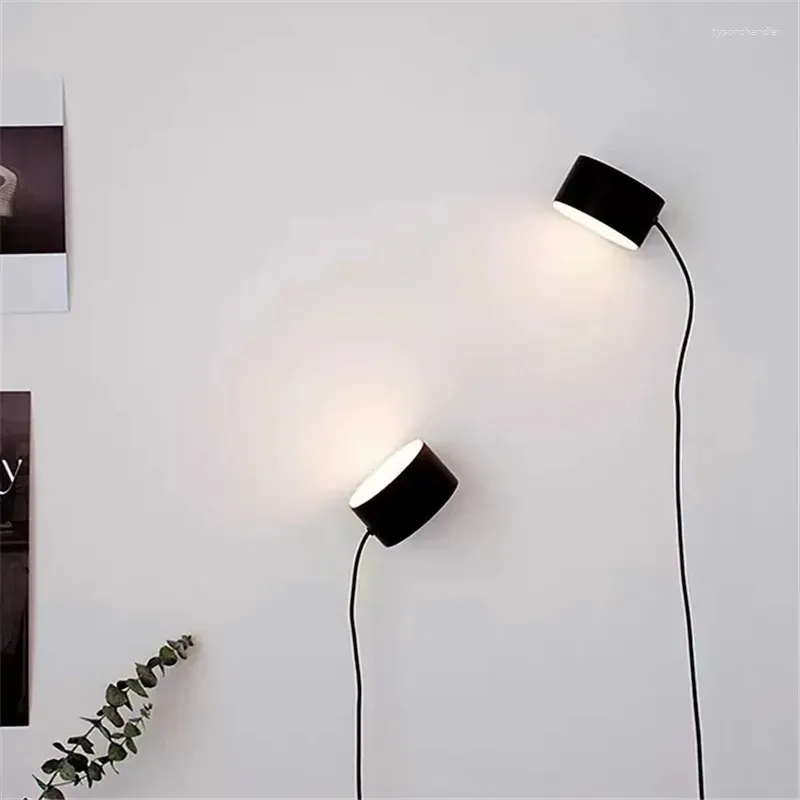 Vägglampor led lampmagnetljus modern design sovrum sovrum belysning fixtur hem inomhus läsning cx103b