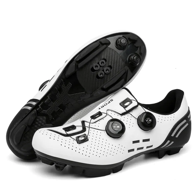 Hommes vitesse cyclisme Sneaker unisexe chaussures de vélo de route crampons chaussures de VTT antidérapantes course en plein air femmes chaussures de vélo de montagne SPD 231229