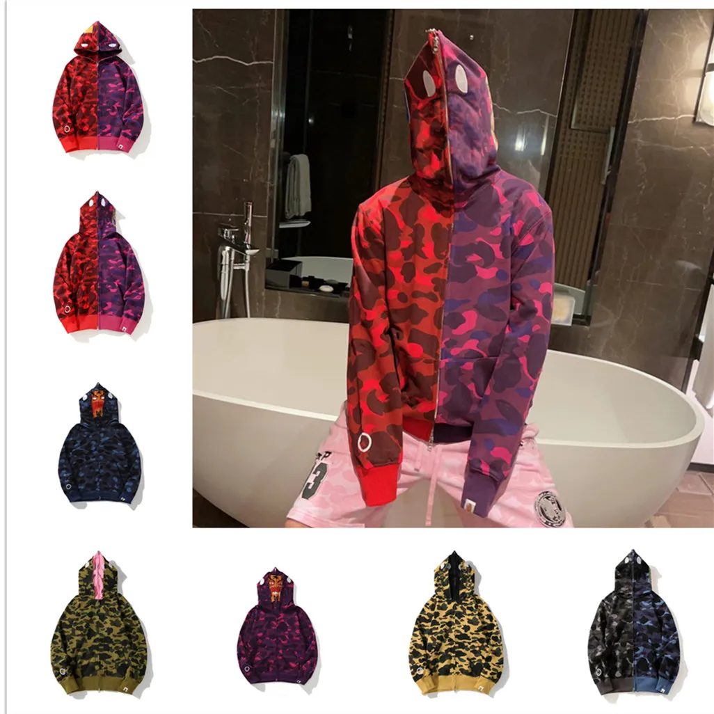 Designer Shark heren hoodie heren dames Sweetwear jas Shark Mouth patroon hoodies hoge kwaliteit trui joggers dames sweatshirt katoenen jas Hoody kleding XXXL 06