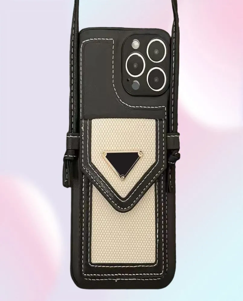 Xury Designer Cases Card Portfel Portfel Crossbody torebka Fonecase Fashion skórzana okładka do iPhone'a 14 Pro Max 13P 12 11 XR NEW8311859