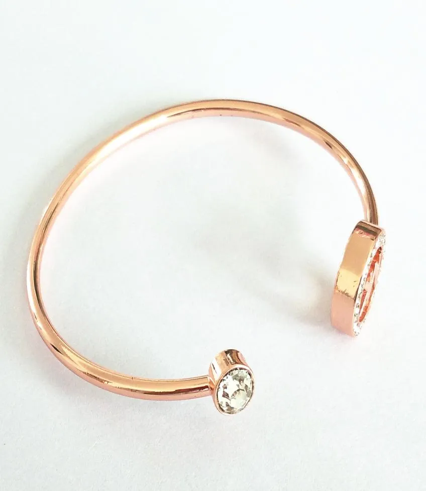 avec logo Luxe célèbre grande marque MK bracelet chaîne série m diamant bracelet ouvert mode réglable pour homme et femme2345255