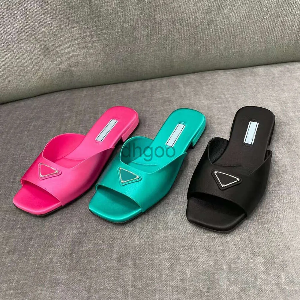 Satin slide sandals deals