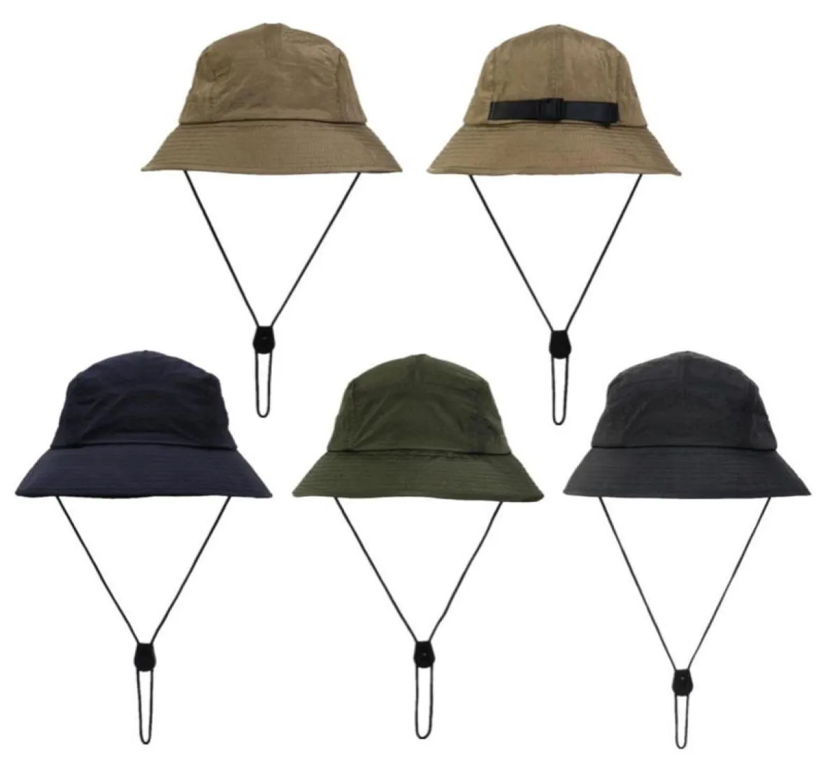 Chapeau de seau pliable chapeaux de pêcheur unisexe chapeau de soleil en plein air randonnée escalade chasse plage pêche réglable hommes dessiner casquette à cordes 22063498663