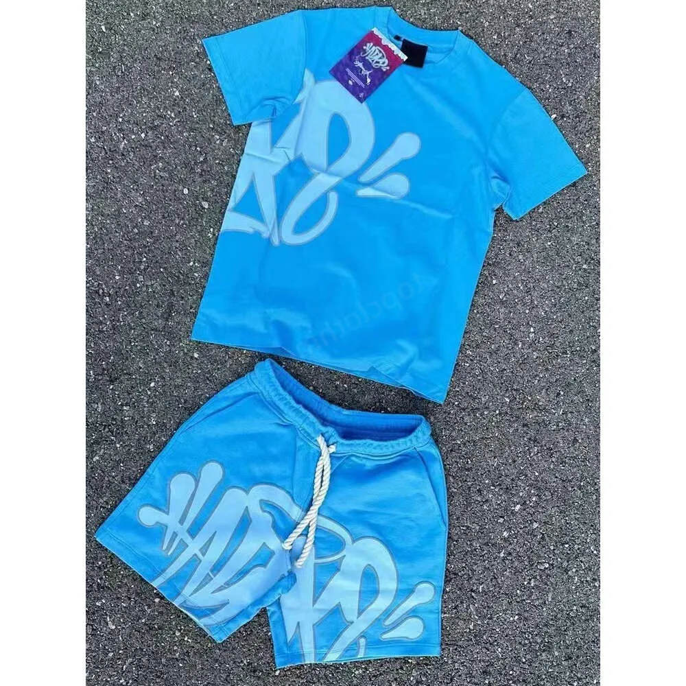 Herrtshirts set 5a tee tryckt designer t shirt korta y2k tees Sya world grafisk tshirt och shorts hiphop s-xl billig mac