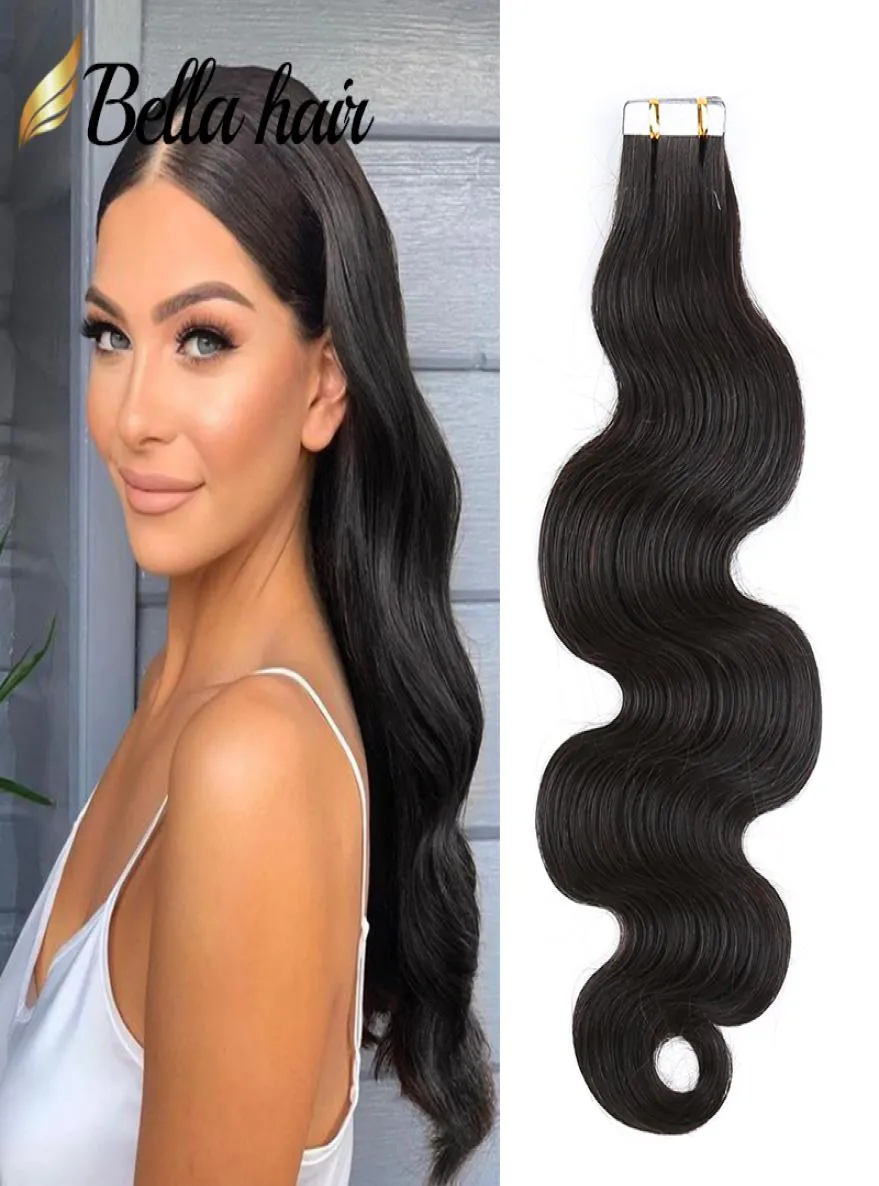 Taśma w skórze Hair Extensions Weft jedwabista prosta fala ciała kręcona perwersyjna luźna falista ludzka remy Virgin Hair Extension 100g 25gpc 408516564