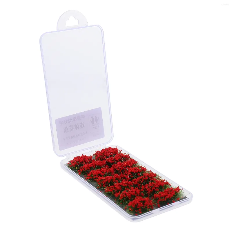 Fleurs décoratives gazon artificiel Miniature touffe modèle coloré Micro paysage ornement tridimensionnel
